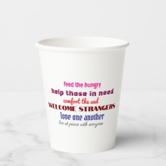 Love one another coffee mug paper cups