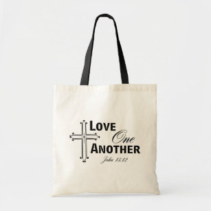 Love One Another Cross Tote Bag