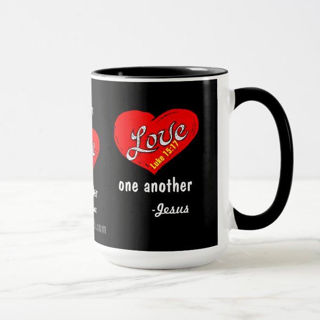 Love one another gotGod316.com Jesus Mug (Right)