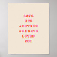 Love One Another John 13 34 Bible Verse Scripture