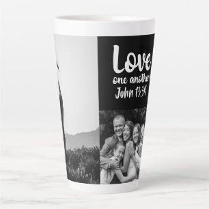 Love One Another John 13:34 Personalized Latte Mug