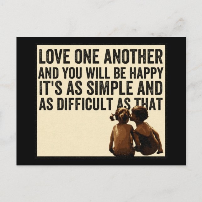 Love one another postcard (Front)