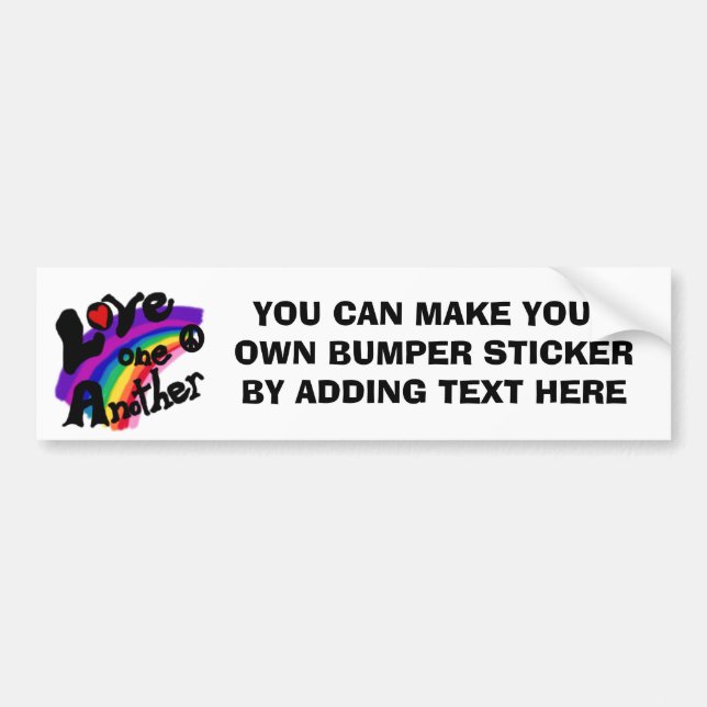 Love One Another T-shirts and Gifts Bumper Sticker (Front)