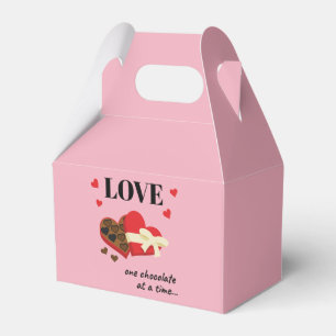 Love One Chocolate at a Time Funny Quote Favor Box