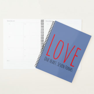 Love - One Heart. Seven Forms Planner