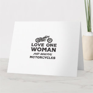 Love One Woman And Several Motorcycles Essential Card