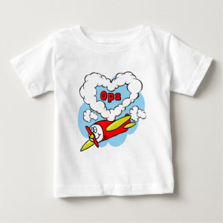 Love Opa Kids Airplane Baby T-Shirt