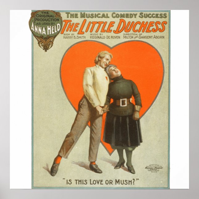 Love Or  Mush - Vintage Theatre Poster (Front)