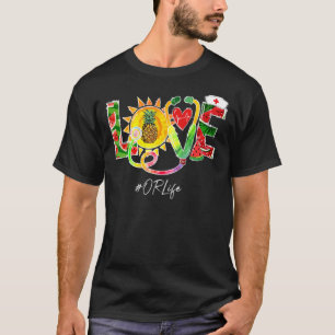 Love Or Nurse Off Duty Watermelon Pineapple Summer T-Shirt