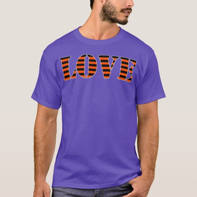 LOVE ORANGE retro T-Shirt (Front)