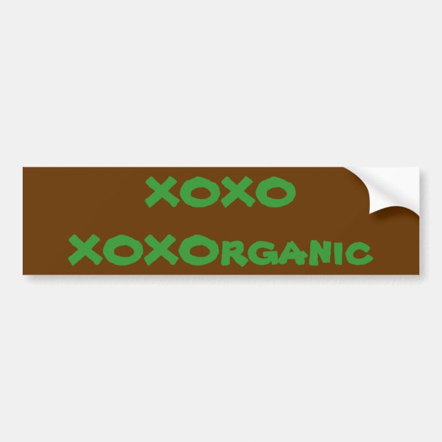 love organic bumpersticker bumper sticker (Front)
