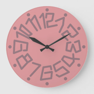 Love ORIGINALS NUMBERS by Masanser Large Clock