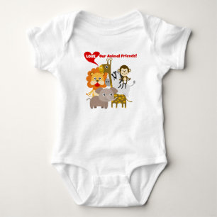 Love Our Animal Friends Baby Bodysuit