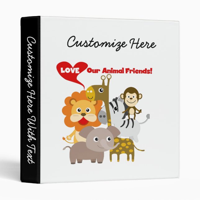 Love Our Animal Friends Binder (Front/Spine)