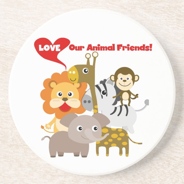 Love Our Animal Friends Coaster (Front)