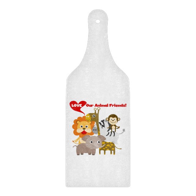 Love Our Animal Friends Cutting Board (Front)