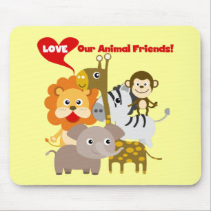 Love Our Animal Friends Mouse Pad