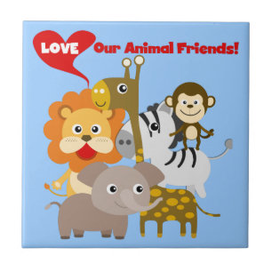 Love Our Animal Friends Tile
