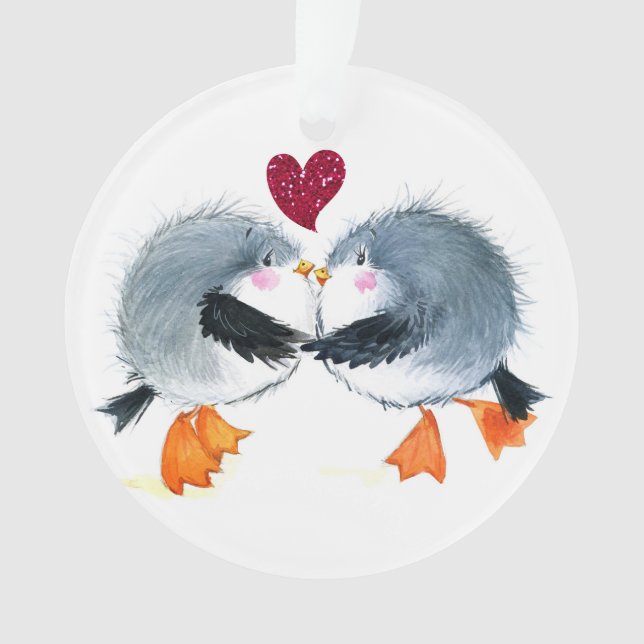 LOVE - Our First Together - Wedding - Anniversary Ornament (Front)