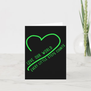 Love Our World Climate Change Environmental Protec Card