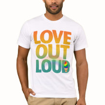 Love Out Loud Retro Pride Typography Design