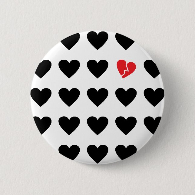 love outcast 2 inch round button (Front)