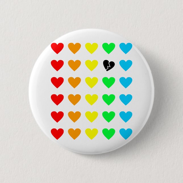 love outcast 2 inch round button (Front)