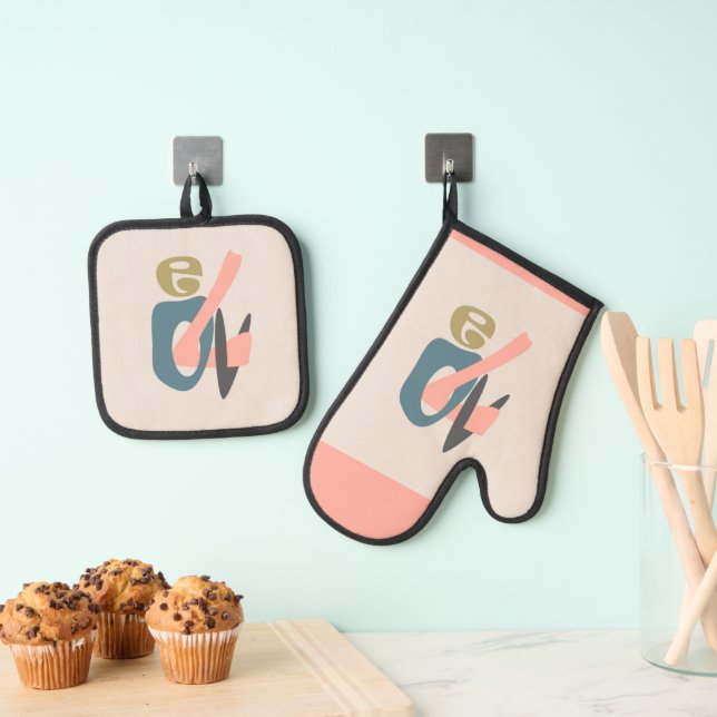 Love Oven Mitt & Pot Holder Set (Insitu(Hanging))