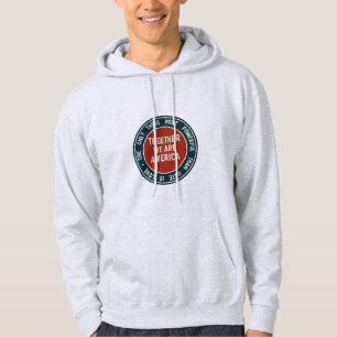 Love Over Hate – Together We Are America Badge Hoodie