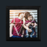Love Overlay Photo Gift Box<br><div class="desc">Elegant and simple personalized photo design perfect for mother's day, as a wedding or anniversary gift, graduation gift, etc.</div>