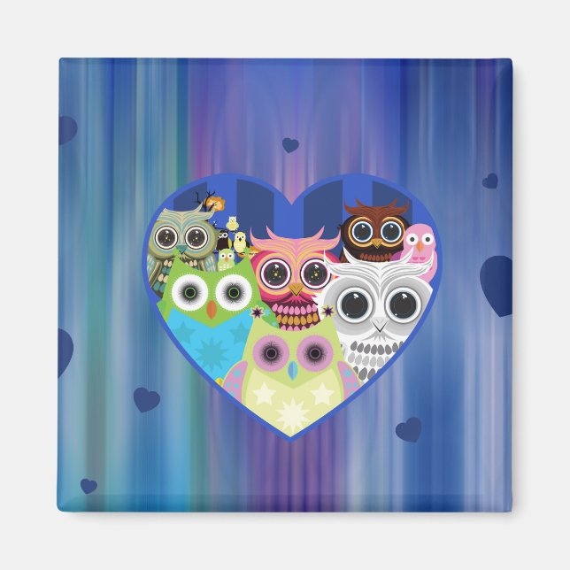 Love Owls Magnet (Front)