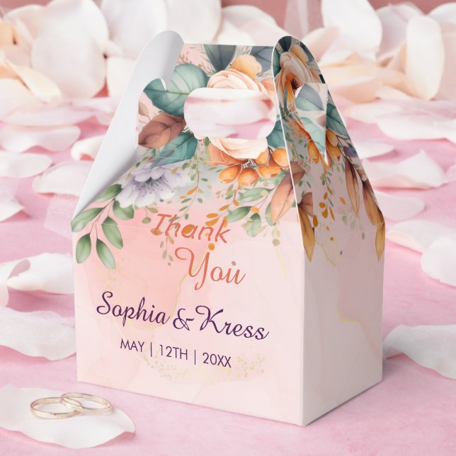 Love, Packed with Thanks Favor Box (Wedding)