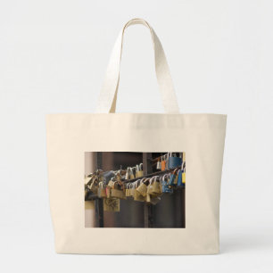 Love Padlocks, Prague Large Tote Bag