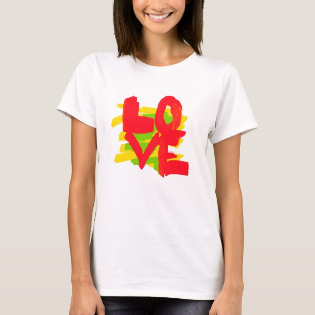 Love Paint Brushes Colourful Long Sleeve T-Shirt (Front)