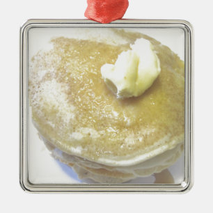 Love Pancakes Metal Ornament