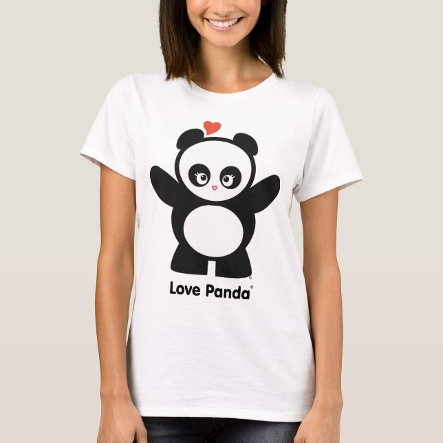 Love Panda® Ladies Long Sleeve T-Shirt (Front)