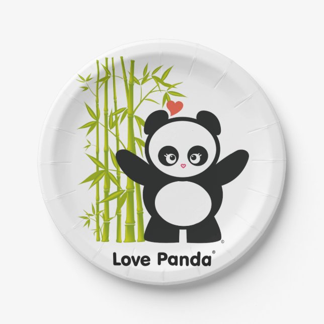 Love Panda® Paper Plate (Front)