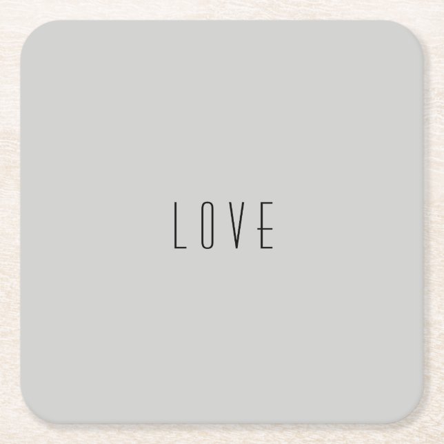 "Love" Paper Coaster (Front)