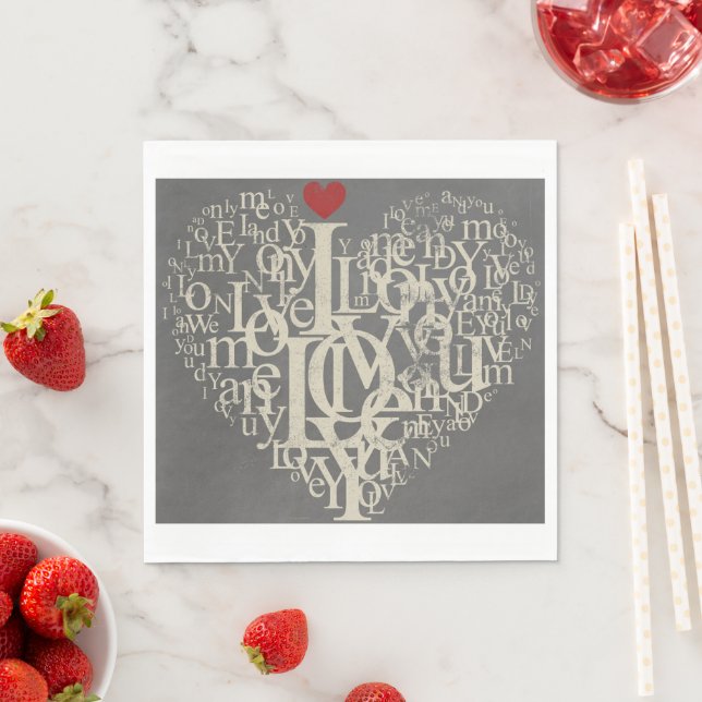 Love Paper Napkin (Insitu)