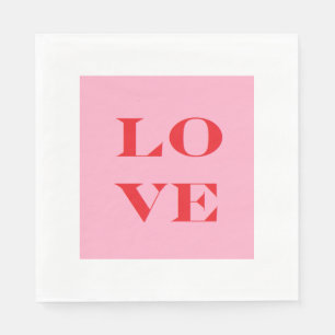 "Love" Paper Napkins