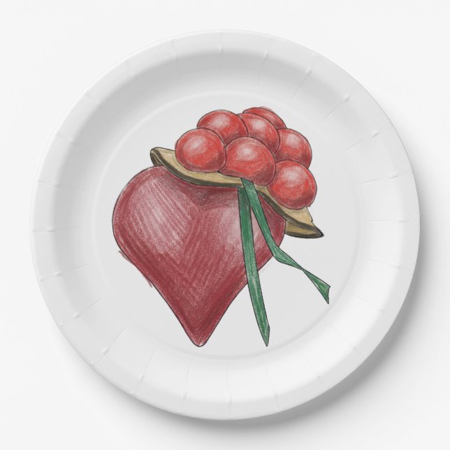 love paper plate (Front)