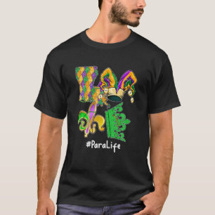 LOVE Para Life Mardi Gras Party Mask Parade Costum T-Shirt