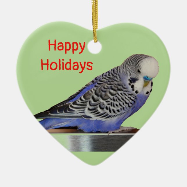 Love Parakeets Ornements de Noël (Devant)