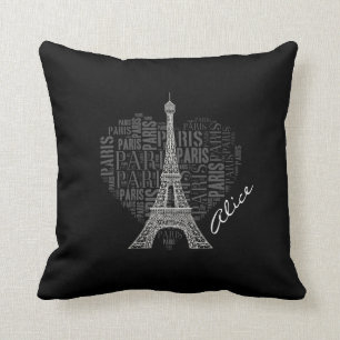 Love Paris   Adorable Eiffel Tower Throw Pillow