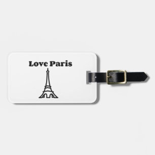 Love Paris Luggage Tag