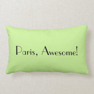 Love Paris Quote Throw Pillow