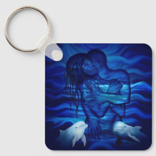 Love, Passion act - pair with Dolphin pair Keychain