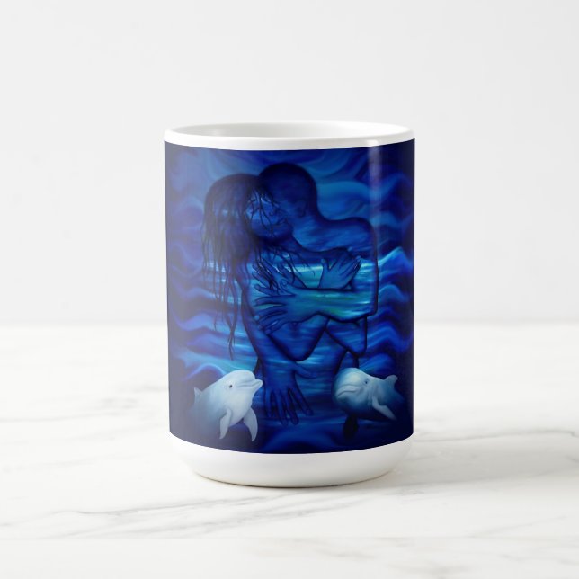 Love, Passion act - pair with Dolphin pair Magic Mug (Center)