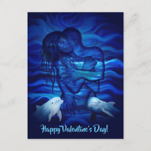 Love, Passion act - pair with Dolphin pair Postcard