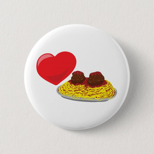 Love pasta!  Customizable: 2 Inch Round Button (Front)